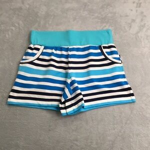 Addison Bay Striped Cotton Shorts With pockets Size Sm New
